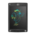 Black 8.5-inch LCD writing tablet for kids featuring a colorful rooster drawing and stylus - Black / 8.5 Inch