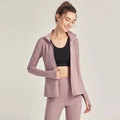 Ensemble veste de sport lilas à fermeture éclair et pantalon de yoga taille haute - S / Hauts / Rose Clair