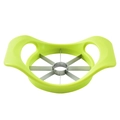 Green stainless steel apple slicer with 8 blades and ergonomic plastic handles - Apple Slicer Style 1 Green
