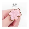 Pink shell pattern nail art mixing palette ring with gold plating size 38.5x25mm - Pink Cloud-shaped