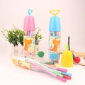 Washable watercolor markers for kids with portable storage containers and smooth grip - 24 Colors (Dinosaur/Teletubbies Style)