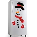 DIY Weihnachten Schneemann Kühlschrankmagnete mit Hut, Karottennase und rotem Schal Deko - Schneemann-1