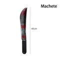 Halloween blutiges Macheten-Requisit 40cm Kunststoffwaffe für Grusel-Cosplay-Partys - Machete