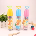 Washable watercolor pens set with 12 colors in a transparent case with dinosaur label - 12 Colors (Dinosaur/Teletubbies Style)