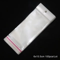 Transparent self-sealing OPP plastic bags 6x15.5cm for jewelry packaging 100pcs lot - 100pcs/lot / 6x15.5cm