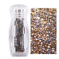Diamantes de imitación dorados y grises de 1,1 mm para uñas en frasco de cristal - 3000pcs/Botella / 27# Oro Mineral