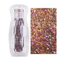 Micro diamantes de imitación champagne de 1,1mm para uñas en frasco transparente - 3000pcs/Botella / 31# Rosa Deslumbrante