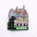 Resin Madrid fridge magnet with Cibeles Fountain and the Bear and Strawberry Tree statue - Madrid Spain