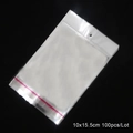 Clear self-adhesive OPP packaging bag 10x15.5cm 100pcs lot for DIY jewelry making - 100pcs/lot / 10x15.5cm