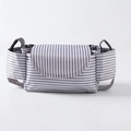 Stroller organizer tas in grijs-witte strepen gemaakt van waterdichte kwaliteit - Gestreept