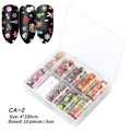 Christmas nail art foil transfer stickers with snowflake patterns in a 10-roll CA-2 box set - Christmas Starry Sky Paper 02 (CA-2) / 10 Pieces Pack