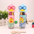 18-color washable watercolor markers set featuring cute pink and blue duck-shaped pen caps - 18 Colors (Chicken Style)