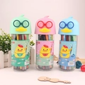36-color washable watercolor markers with cute duck caps in macaron gift case - 36 Colors (Chicken Style)