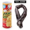 Potato chips can prank toy with a realistic jumping spring snake surprise gift - Yellow Large Chips Can (A680)