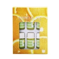 6-pack of 3ml lemon scented water-soluble essential oils in a clear window box - Lemon / 3ML*6