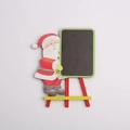 Mini wooden blackboard easel featuring a Santa Claus figurine for Christmas decoration - Santa Claus