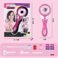 Elektrisches Haarflecht-Set in Rosa für Mädchen mit bunten Fäden und modischen Accessoires - Haarflechter - Klein
