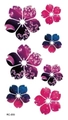Adesivi tatuaggi temporanei fiori di ciliegio cielo stellato RC-055 sfumatura rosa viola - Stile Ciliegio Cielo Stellato (RC055)