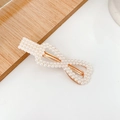 Knot Bow Style (7#) / Duckbill Hair Clips / White