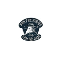 Enamel plague doctor pin with Don't Be Afraid text and crow mask design - Don't Be Afraid I Am The Cure Style (XZ2993)