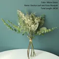 Lamb's Ear Grass Bundle YC1003 White Green Overall Length 38CM