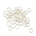 Bulk pack of silver-plated open jump rings for DIY jewelry and necklace crafting - 0.5*3mm (500pcs) / Silver