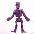 Giocattolo scheletro viola in TPR per Halloween, creativa figura in gomma morbida - Viola