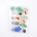 Easter bunny and colorful egg pattern plastic treat bags for cookies and candy - Abstract Rabbit (With Twist Ties)