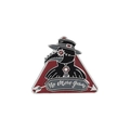 Creative Plague Doctor enamel pin with black crow mask and No More Germs banner - XZ2982-No More Germs Triangle
