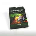 36-color professional oil colored pencil set in black paper box with parrot illustration - 36 Colors Paper Box Set
