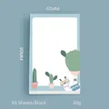 Creative alpaca sticky notes 60x90mm size 50 sheets with cactus and balloon pattern - Hot Air Balloon Llama Style (SR1003-3)