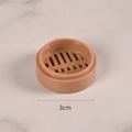 Miniature 3cm bamboo-style steamer for DIY dollhouse kitchen and food play scenes - 3cm Brown Steamer