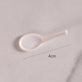Miniature 4cm cream white porcelain style spoon for dollhouse kitchen DIY decoration - 4cm Disposable Spoon
