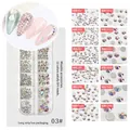 AB color flatback rhinestones set with 12 sizes from SS3 to SS40 for nail art decoration - SS3-SS40 AB Rhinestones Long Box Model 03