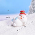 Miniatura pupazzo di neve sdraiato per decorazione bonsai fai-da-te, misura 3x2,6 cm - N. 2 Pupazzo di neve sdraiato