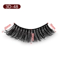 Dramatische 3D-48 künstliche Wimpern mit 20mm Länge und geschichtetem Kreuzdesign - 3D-48 (15-20mm)