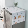 Cartoon star pattern refrigerator dust cover with side storage pockets for home - Planet-Large (Double Door)