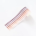 Polka dot washi tape roll with purple to orange gradient circle stickers for DIY scrapbooking - Floral Feast