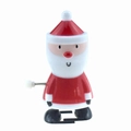 Wind-up walking Santa Claus toy in red and white with a black clockwork base - Wind-up Slim Santa
