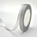 Roll of glittering silver decorative ribbon for Christmas gift wrapping and crafts - Silver Onion Tape / 1cm*25 Yards/Roll