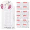 Iridescent white nail art pearl set with mixed sizes 1.5mm to 4mm in a 12-grid box - 1.5-4mm AB Half Round Pearls Long Box Model 07