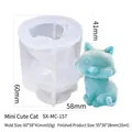 Miniature cat silicone ice mold for DIY chocolate and cute shaped ice cubes - Mini Cute Cat