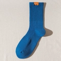 Calze sportive blu elettrico a metà polpaccio con etichetta arancione sunlight up - Taglia unica / Blu Reale