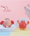 Detalle de lindos cangrejos de juguete para el baño en rojo Carol y rojo oscuro para bebés - Rojo