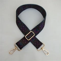 Silver Clasp / No. 1 Black Purple Pattern
