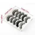 Faux cils synthétiques 3D multicouches spectaculaires avec motif croisé set 3D-55 - 3D-55 (Mixte)