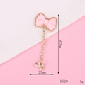 Rosa Schleifenanhänger für DIY Handyhüllen mit 62mm Länge und 23mm Breite Abmessungen - D620 Schleifenanhänger (Rosa)
