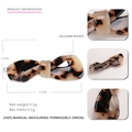 Classic tortoiseshell pattern cellulose acetate bow hair clip with durable metal frog buckle - Light Tortoiseshell