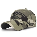 Jungle-Camo Baumwoll-Baseballkappe mit Air Force und U.S. Army Stickerei Details - Verstellbar / Camouflage