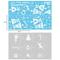 Christmas window static stickers with reindeer and tree patterns, size 19.6x29.5 cm - Bell Static Sticker BQ017